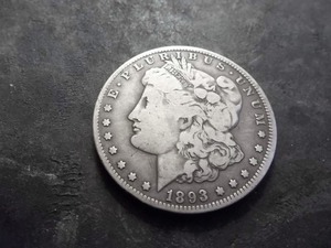 1893 O Morgan Silver Dollar