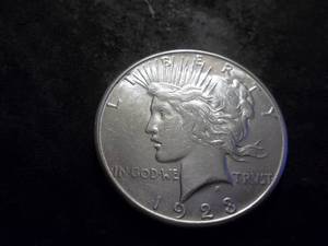 lot 33 image: 1923 S Peace Silver Dollar