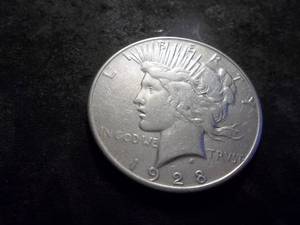 lot 36 image: 1928 S Peace Silver Dollar