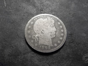 lot 41 image: 1892 Barber Quarter