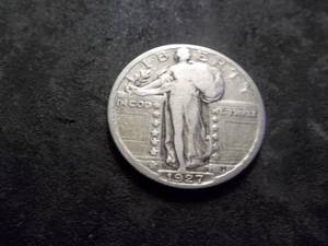 lot 60 image: 1927 Standing Liberty Quarter