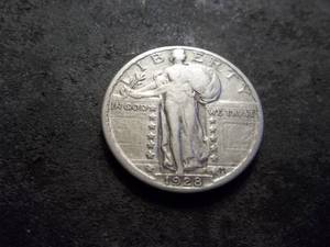 lot 61 image: 1928 Standing Liberty Quarter