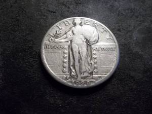 lot 62 image: 1928 S Standing Liberty Quarter