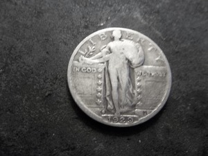 lot 65 image: 1929 S Standing Liberty Quarter