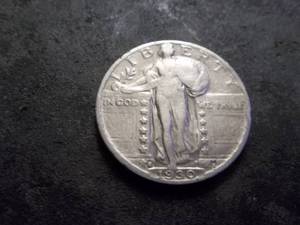 lot 67 image: 1930 S Standing Liberty Quarter