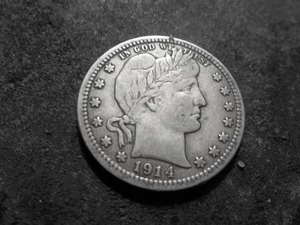 1914 D Barber Quarter