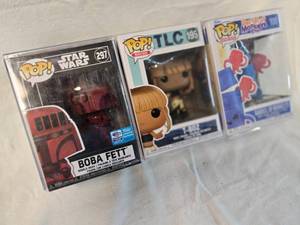 lot 17 image: (3) Funko Pop Bobble Heads