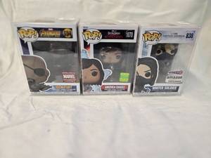 lot 20 image: (3) Funko Pop Bobble Heads