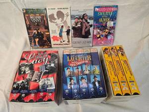 lot 38 image: VHS Movies and Vintage Records