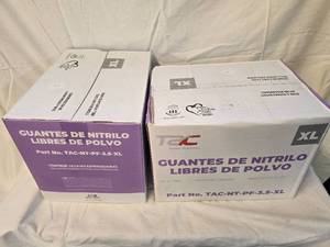 lot 51 image: (2) Boxes of XL Powder free Nitrile Gloves