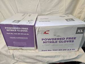 lot 82 image: (2) Boxes of XL Powder free Nitrile Gloves