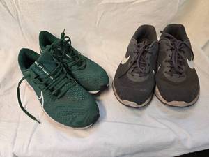 lot 87 image: Nike Air Zoom Green and Nike Gray Size 12