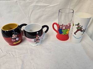 lot 100 image: (4) Disney Collector Cups