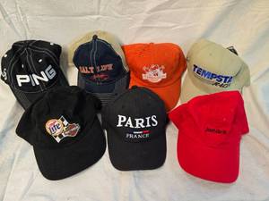 lot 132 image: (7) Misc. Caps
