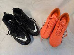 lot 196 image: Puma Size8.5 Cleats, Nike Size9 Cleats