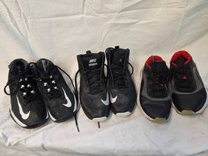 lot 211 image: Nike Youth Tennis Shoes, Nike Kids Air Max, Nike Team Hustle, Nike Air Jordan 11 Comfort Sizes 4.5y,5y and 6y