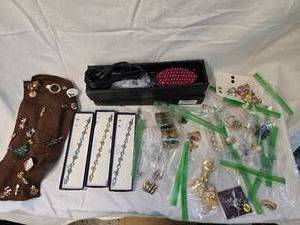 lot 223 image: (2) Hair Straighteners, Misc. Costume Jewelry