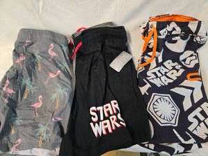 lot 230 image: (2) Star Wars Swim Shorts, (1) Flamingo Swim Shorts