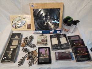 lot 248 image: Misc. Deco Items, Picture Frames, Candles, Marvel Cake Pan Set Etc.