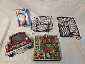 lot 249 image: Misc. Items, Stand up Classic Car, Baskets, Wild Hair Eagle