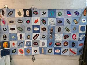 lot 257 image: Blanket Filled with Many Different Patches