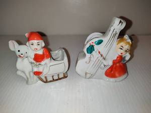 lot 103 image: Vintage Christmas Toothpick Holders