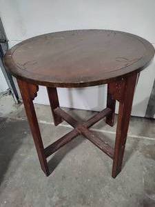 Antique Round Accent Table