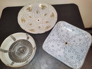 lot 124 image: Three Vintage Light Covers