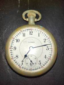 lot 100 image: Vintage Illinois Pocketwatch (Working)
