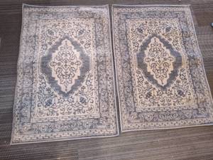 lot 127 image: Two GrayCream 2x3 Rugs New