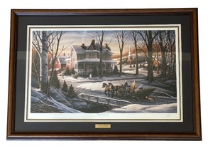 lot 50 image: Terry Redlin Homeward Bound Christmas 1988 Print