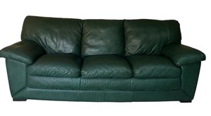 lot 9 image: Beautiful Alpine Green Sofa, Made in Italy