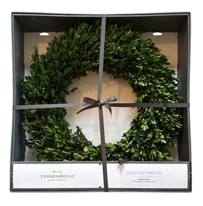lot 167 image: NEW Boxwood Wreath Threshold Quality & Design  Handcrafted Preserved Boxwood Leaves