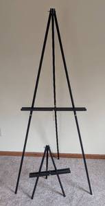 lot 155 image: Two Black Easels