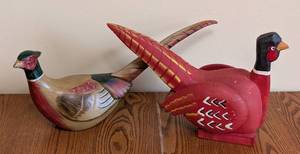 lot 160 image: Pair of Large Bird Figurines