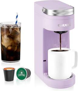 lot 11 image: Chulux Slim Single Serve Coffee Maker for K Cup (Lavender)