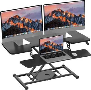 lot 19 image: Sanodesk Height Adjustable 40 Standing Desk Converter