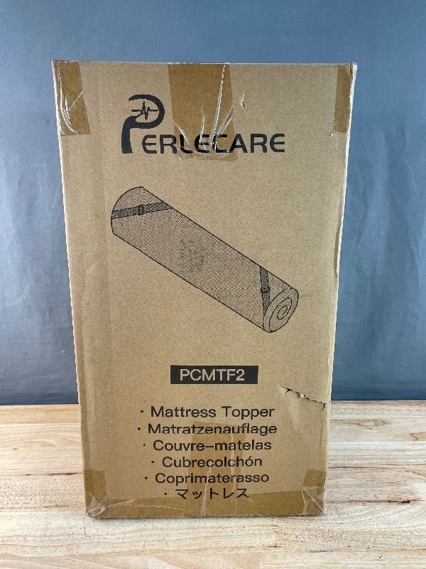 lot 60 image: Brand New 3 Inch Gel Cooling Memory Foam Mattress Topper, Size Full Z