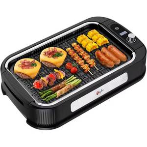lot 73 image: Brand New Right Smokeless Indoor Electric Grill & Griddle with Turbo Smoke Extractor Technology $120.34 Retail B
