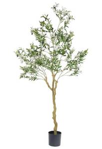 lot 63 image: Brand New 7 Foot Tall Faux Olive Tree $129.99 Retail B