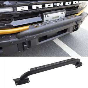 lot 113 image: New Bull Bar Grille Brush Guard with Light Mount For 2021 2022 2023 Ford Bronco 24Door $93.33 Retail B