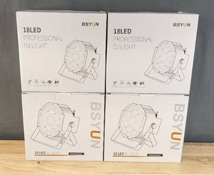 lot 75 image: 4 Brand New Bsyun 36 LED Professional DJ Lights $99.99 Retail B