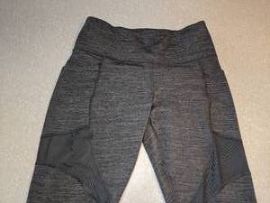 lot 444 image: New Members Mark Womens Compression Ankle Leggings Gray Size Large M