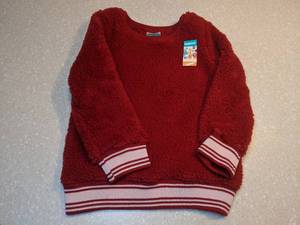 lot 446 image: New Girls Garanimals Sweatshirt Super Soft Red Size 4T P