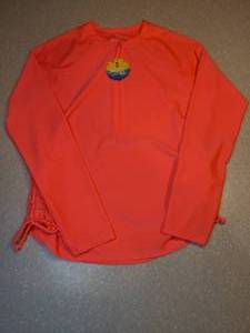 lot 453 image: New Womens Free Country Sun Block Long Sleeve Shirt Coral Size Small $50 Retail M