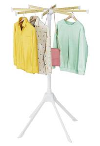 lot 148 image: Brand New Clothes Drying Rack Foldable, 47 inch Tripod Laundry Drying Rack Indoor $49.99 Retail N