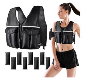 lot 48F image: Brand New Prodigen Adjustable Weighted Vest 0-18lbs for Running Walking Cardio and Strength Training $59.99 Retail N