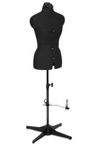 lot 55F image: Brand New Sew Simple FG306 Adjustable Dress Form Black S-M (US Dress Size 4-12) 8 Part Female Sewing Mannequin  Pin Grip Hem Marker $134.99 Retail N