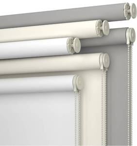 lot 126 image: Brand New Hidpriva No Drill No Tools 100% Blackout Roller Shade Grey (36.5 W x 78 H)  $76.79 Retail N