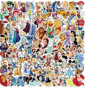 lot 2B image: 100 Brand New Disney Character Cartoon Stickers N